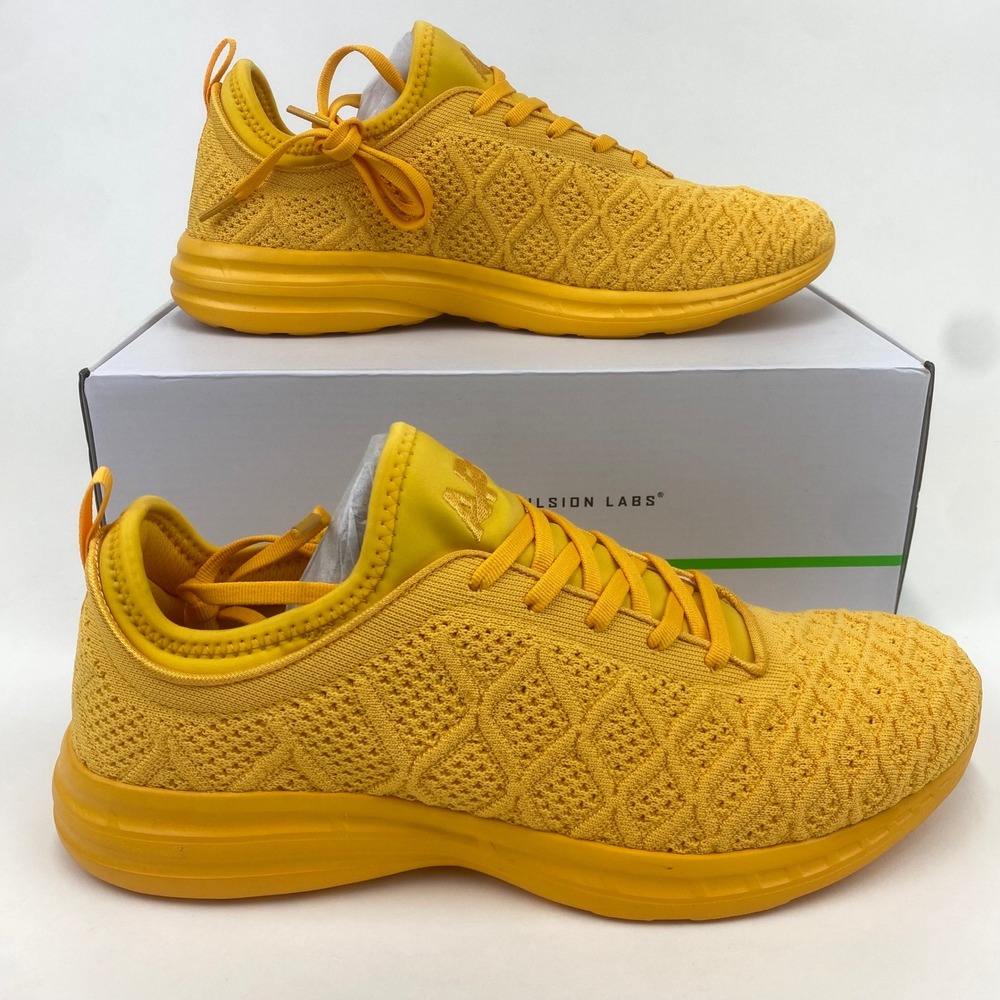 APL Athletic Propulsion Labs TechLoom Phantom‎ Mango Yellow Sneakers Men's 11.5